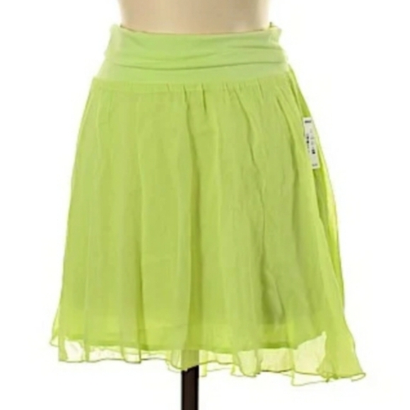 Aeropostale Dresses & Skirts - NEW! AEROPOSTALE HIGH LOW SEMI SHEER SLIP ON SKIRT COVER UP SIZE SMALL GREEN
